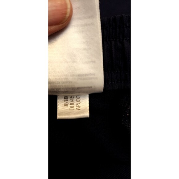 Adidas Men's Navy Blue 3-Stripes Tapered Leg Full Length Track Pants XXL 2XL Y2K - Picture 5 of 10